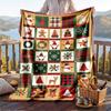 Christmas Flannel Throw Blanket Soft Warm Cozy For Sofa Bed Indoor Home Use Great Holiday Gift