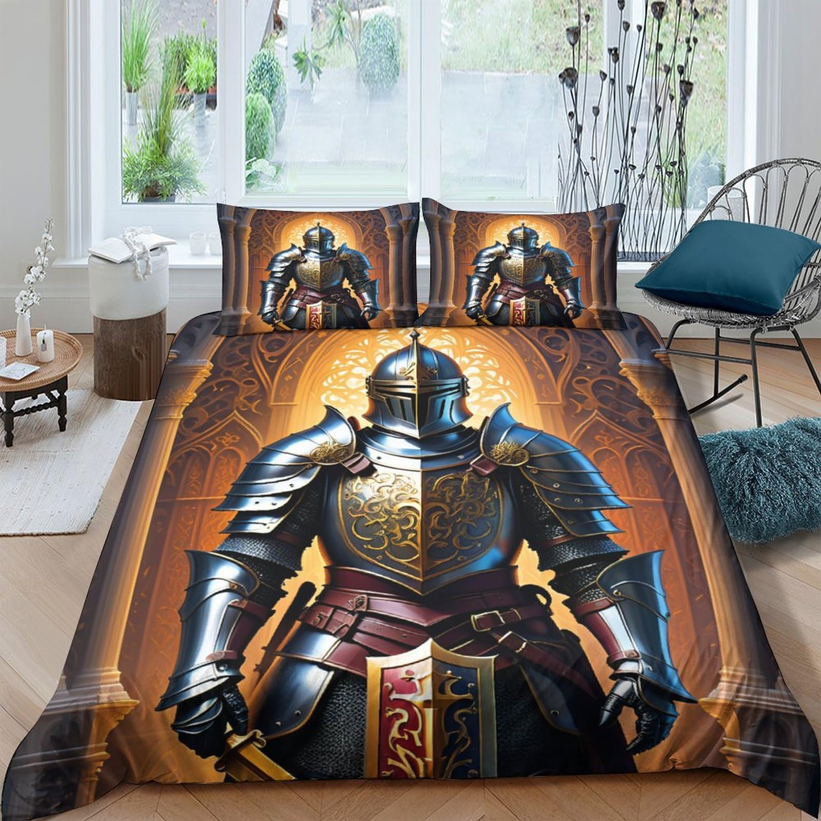 

Unicorn Duvet Cover Set For Boys Queen Size Lightweight Down Quilt Covers Bedroom Decor 2 Pillowcases 1 Duvet Cover No Comforter EU Single(135x200cm)