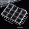 Divider Nail Art Storage Box 12/15/24Grids Container for Jewelry Gifts Empty Storage Box
