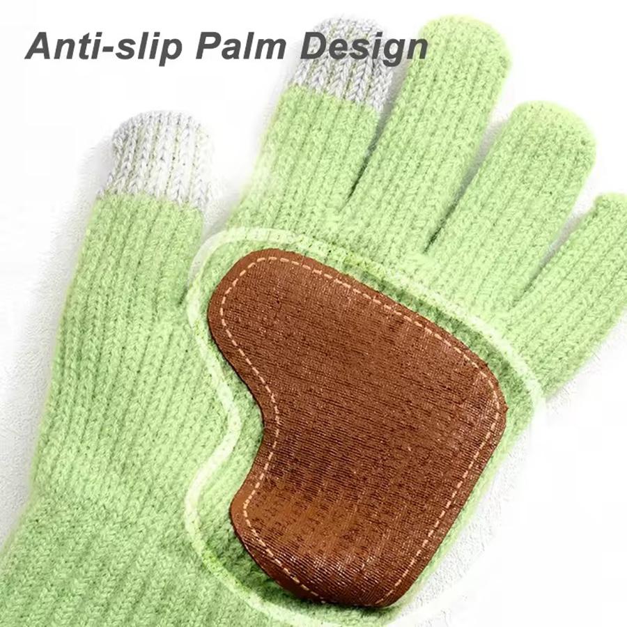 New Korean Knitted Warm Gloves for Unisex Touch Screen Outdoor Cycling Skiing Warm Versatile Full Finger Gloves for Daily Use