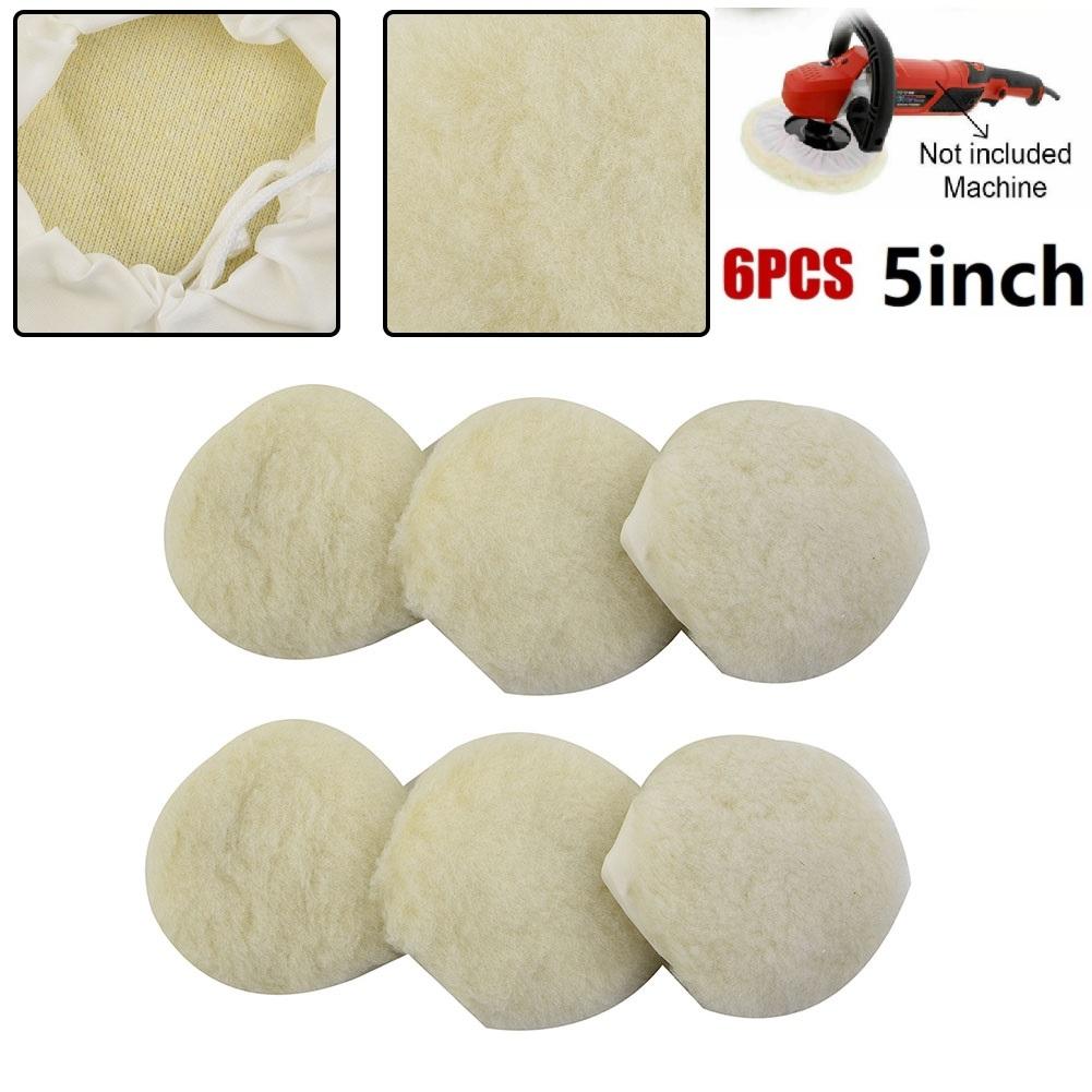 Set Buffing Pads Car Marine Automotive Polishing Washable Polisher 5inch Accessories Bonnet Buffing Wheel Pad Useful