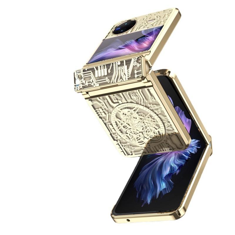 Vivo X Flip Phone Case Full Coverage Shockproof PC Leather Cover With Smooth Hinge Design Foldable Smartphone