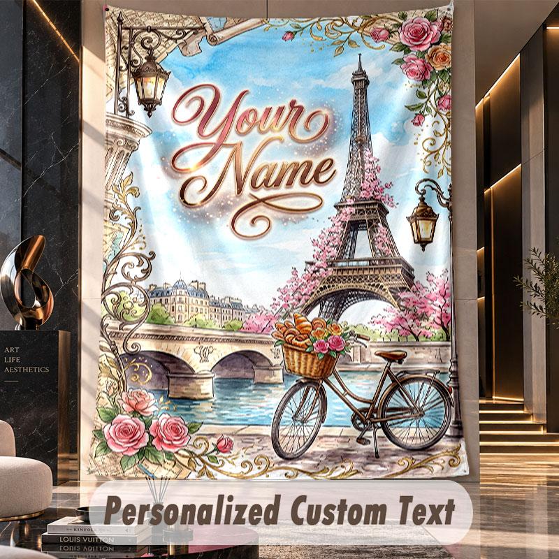 Love Hearts (135) Theme Custom Tapestry Personalized Custom Name Text Wall Hanging Tapestry Home Decor Background Cloth
