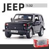 1/32 Scale Lada NIVA Jeeps Diecast Car Model Toy, Pull Back Toy Vehicle with Sound and Light for Kids Toddler Boys Girls Gift Collection