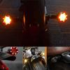 4 pièces/ensemble Moto LED Feu de freinage Ambre et Rouge Clignotant Feu arrière Indicateur Signal d'avertissement Ampoules Lampes Accessoires Moto