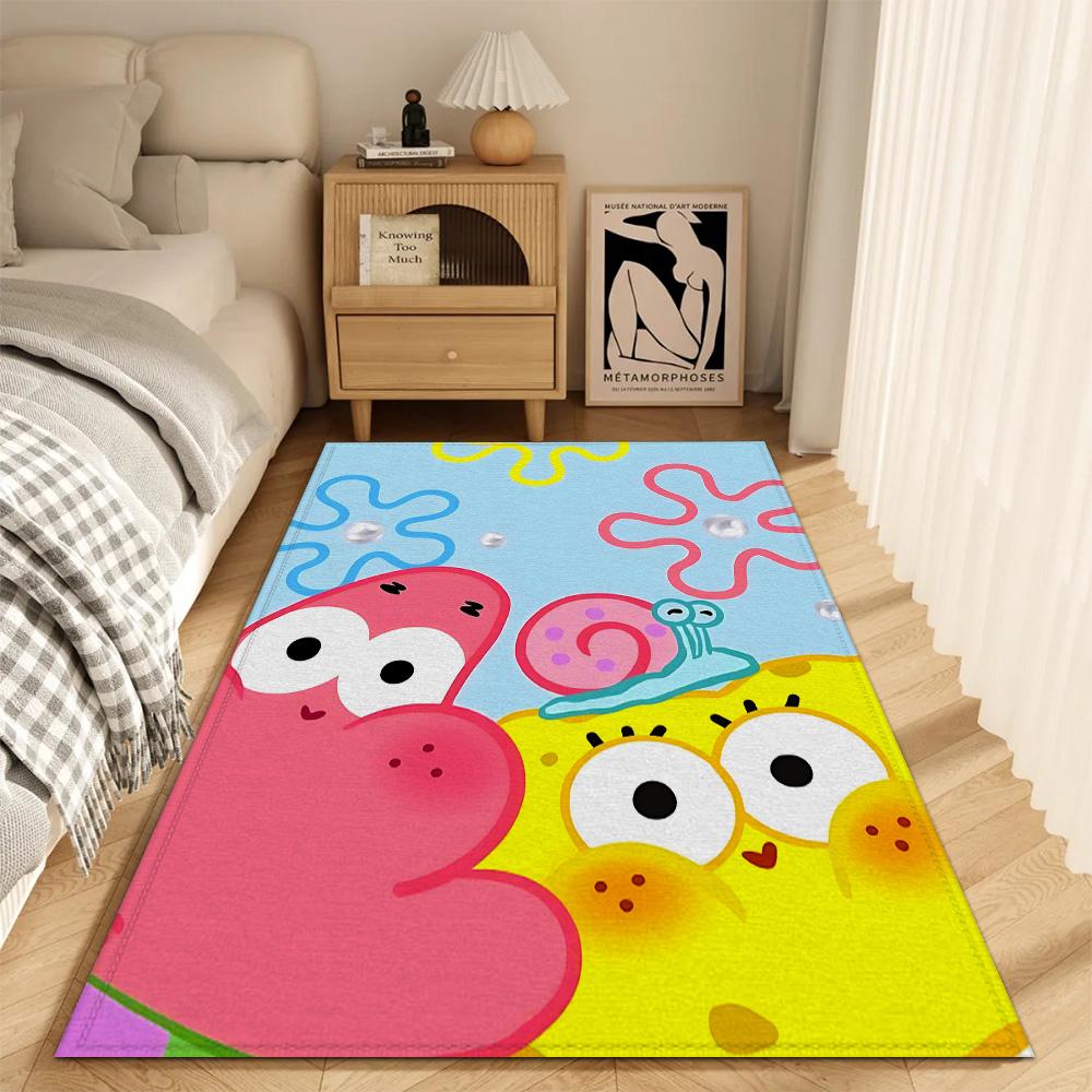 Fashion Entrance Mat Living Room Rugs Decoration S-spongebob Bath Mats Kitchen Carpet Doormat Front Door Balcony Non-slip Pad
