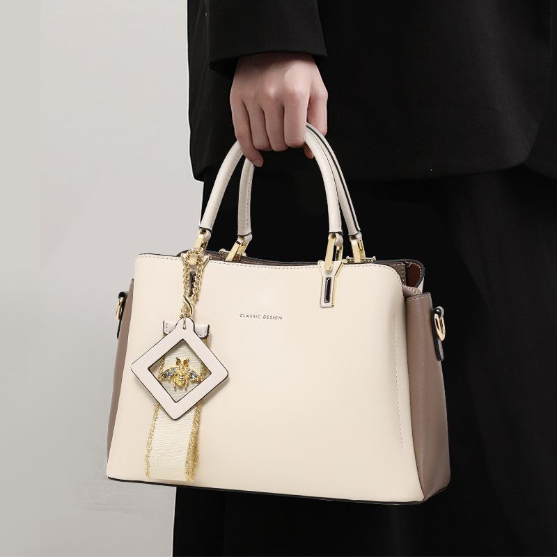 New Light Luxury Bag Women's Bag Genuine Leather Women's Hand-held Crossbody Bag Tote Bag Women's Gift for Wife
