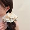 Übergroße Haargummis mit plissiertem Mesh und Perlendetail, Zopfgummi, modische Haaraccessoires für den täglichen Gebrauch