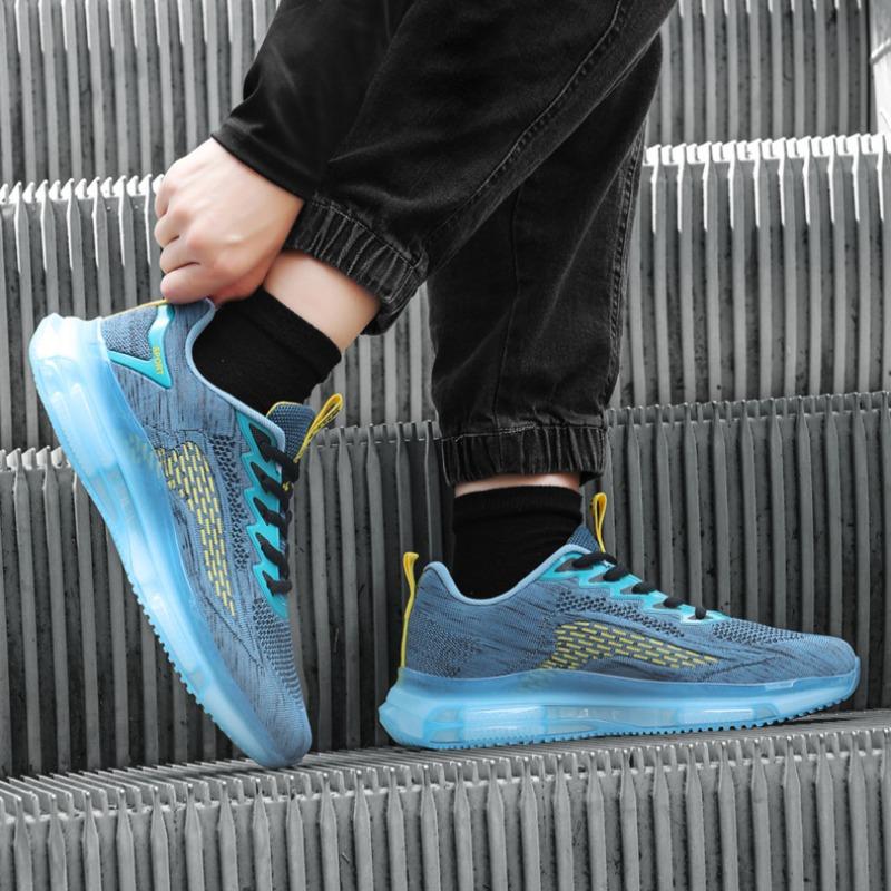 Pánská obuv velké velikosti, Prodyšná síťovaná obuv, Boty na volný čas, Sportovní obuv, Běžecké boty s tlustou podrážkou pro zvýšení výšky
