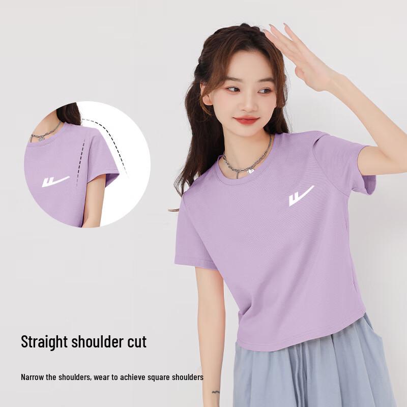 Warrior Women's Pure Cotton Short-Sleeve Crop Top