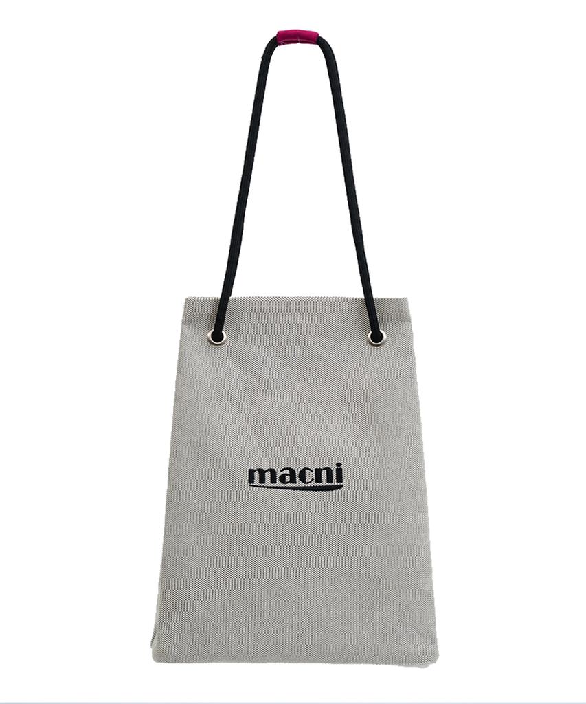 Macni Canvas String Bag_Ivory