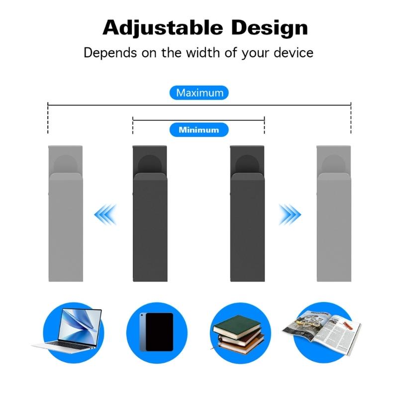 Adjustable Laptop Holders Desk Side Storage Office Desk Organisers PC Holders Hanging Laptop Organiser Desk Organisers