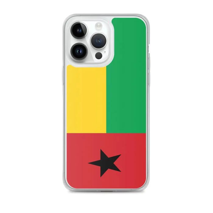 Coque iPhone - Vícebarevný - Drapeau Guinée-Bissau - Souple - TPU - Transparentní