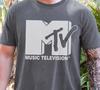 MTV Music Television T-Shirt Hip Hop Rock Vintage Black Comfort Colors 1717 Tee