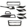 For BMW 1 2 Series F20 F21 F22 F23 116I 2012-18 ABS Carbon Fiber Car Multimedia Button Panel Trim Cover Interior Car Accessories