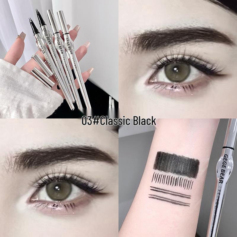 

Gegebear Dual-Ended Smudge-Proof Eyebrow & Eyeliner Pencil for Long-Lasting, Defined Brows. 1ml
