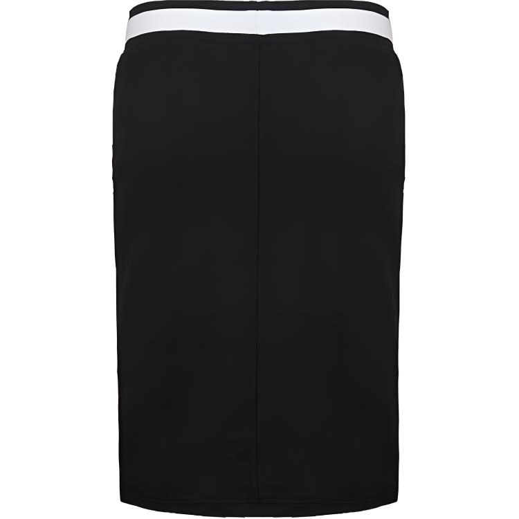 Adidas Neo W Cs Skirt Striped Mid Waist Soft Comfortable Straight Casual Skirt Women Skirts Black CV7359
