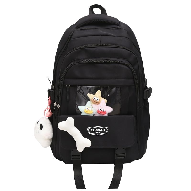 Sac d'école pour collégienne Sac à dos grande capacité pour femme