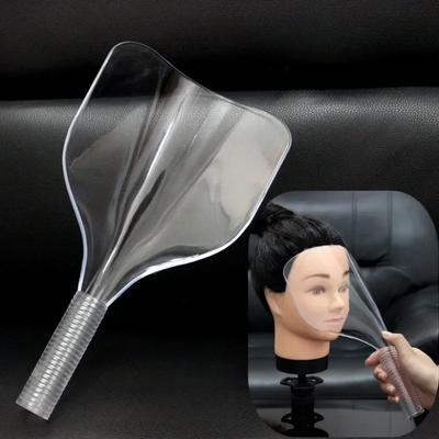 Salon Saç Kesimi Yüz Maskesi Saç Boyama Koruyucu Örtü Yeniden Kullanılabilir El Tipi Saç Spreyi Maskesi Profesyonel Berber Aksesuarları