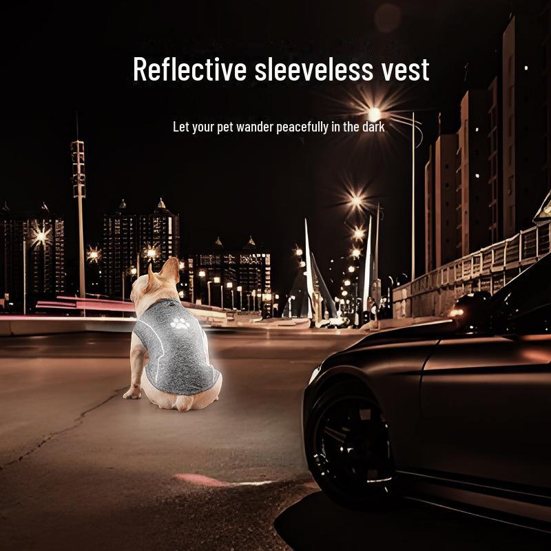 Letnie Luminescencyjne Ubranka dla Psa z Paskami Odblaskowymi dla Teddy, Pomeraniana i Mopsa