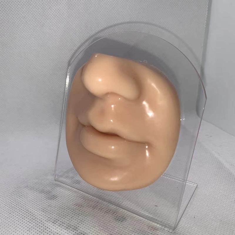 Silicone Ear, Nose, Tongue, Navel, Eye, and Mouth Model of Human Senses