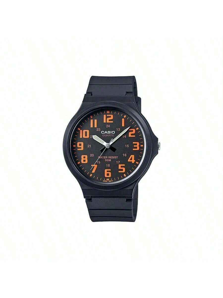 

**Серия CASIO YOUTH**: Стильные Деловые, Простые Универсальные Классические Кварцевые Часы с Ремешком, Японско-Корейский Дизайн, Мужские Часы, Циферблат, MW-240-4B чёрный