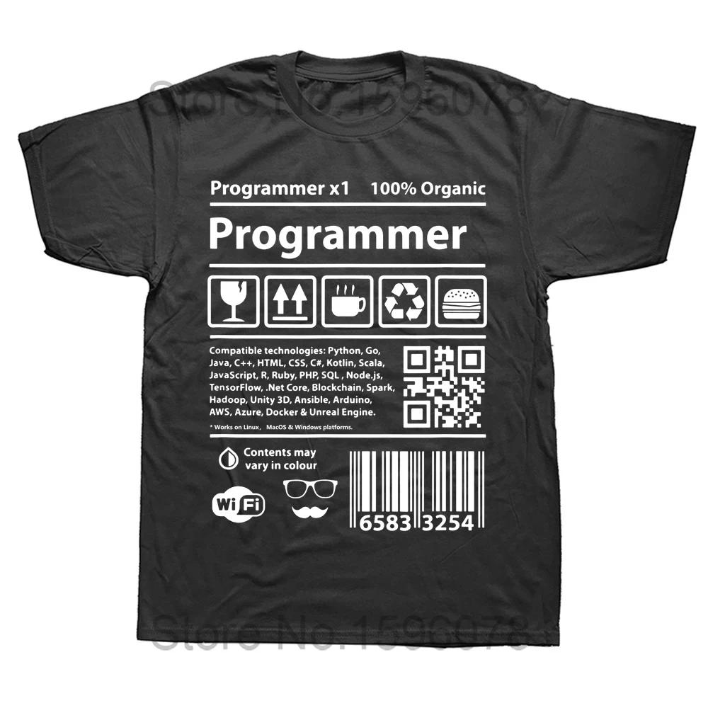 Funny Stack Overflow Tshirt Programmer Barcode T Shirt Coding Developer T-shirt Programming Software Engineer Tees Devops Tshirt