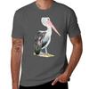 Watercolour Pelican By Love Stax Tshirt Basic Simple Design Short Sleeve Shirt Tshirt