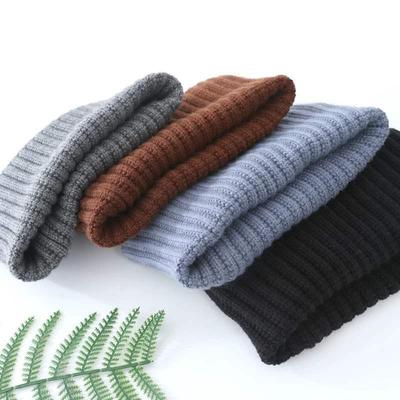 Unisex Kaschmirwolle Nackenwärmer: Verdickter, einfarbiger Strick, warm und schützend für Herbst und Winter.