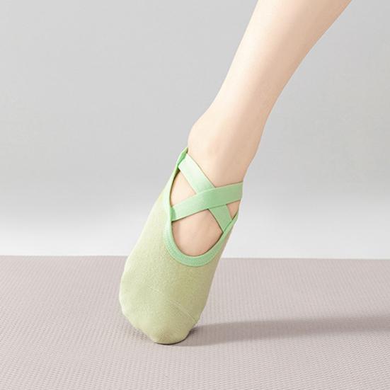 Verlaufende Unsichtbare Socken für Damen Anti-Rutsch Silikon-Haftung Yoga-Socken Niedrig geschnitten Unsichtbare Flache Bootssocken für Fitness Indoor Tanz Sport