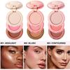 Three In One Compact: Highlighter, Eyeshadow, Contouring - 6g