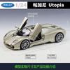 Welly 1:24 Pagani Utopia Diecast Alloy Car Model Toy Collectible Ornament Gift