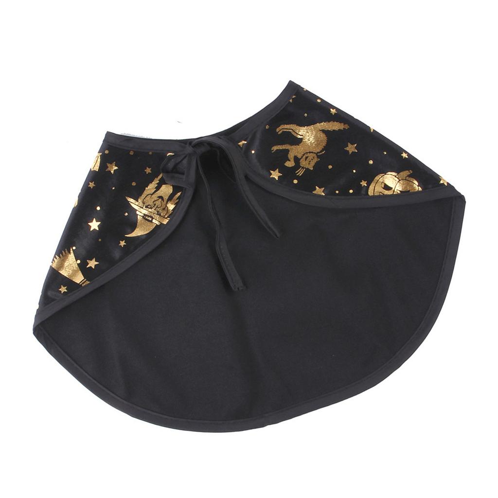 Pet Costume Hat Funny Star Print Witch Cloak Party Cosplay Dress Cosplay Accessories Pet Halloween Supplies
