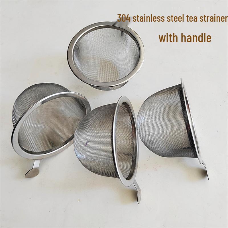 304 Stainless Steel Tea Infuser with Handle - Fine Mesh Creative Tea Strainer Brewer 304 Stainless Steel Mesh Tea Strainer