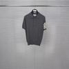 Unisex TB Tom Sommarstickad Pikétröja: Avslappnad Mode Kortärmad Skjorta för Män & Kvinnor.