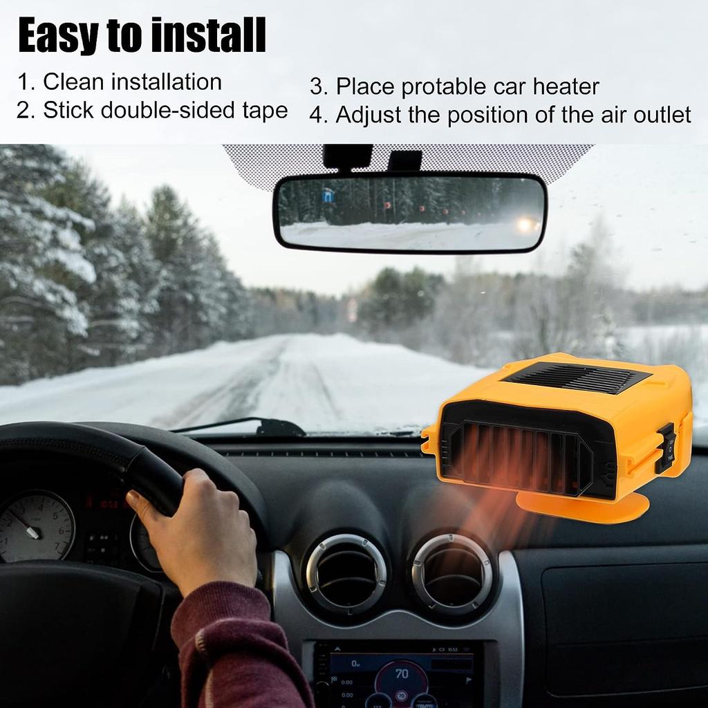 Aquecedor de carro 12V 150W 2 em 1 Ventilador de aquecimento e resfriamento