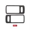 2x Black Carbon Fiber Car Interiro Door Handle Bowl Cover For Mustang 2009-2013