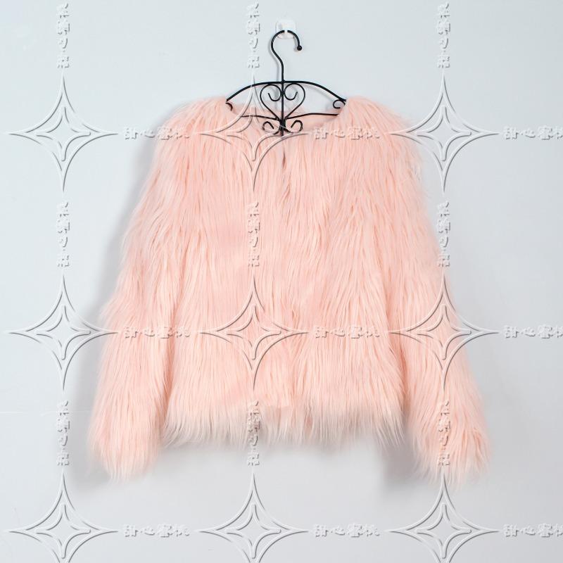 

Искусственный мех плавающий волос короткое пальто женское осень и зима новый женский модный большой размер легкая роскошь свободный XXXL