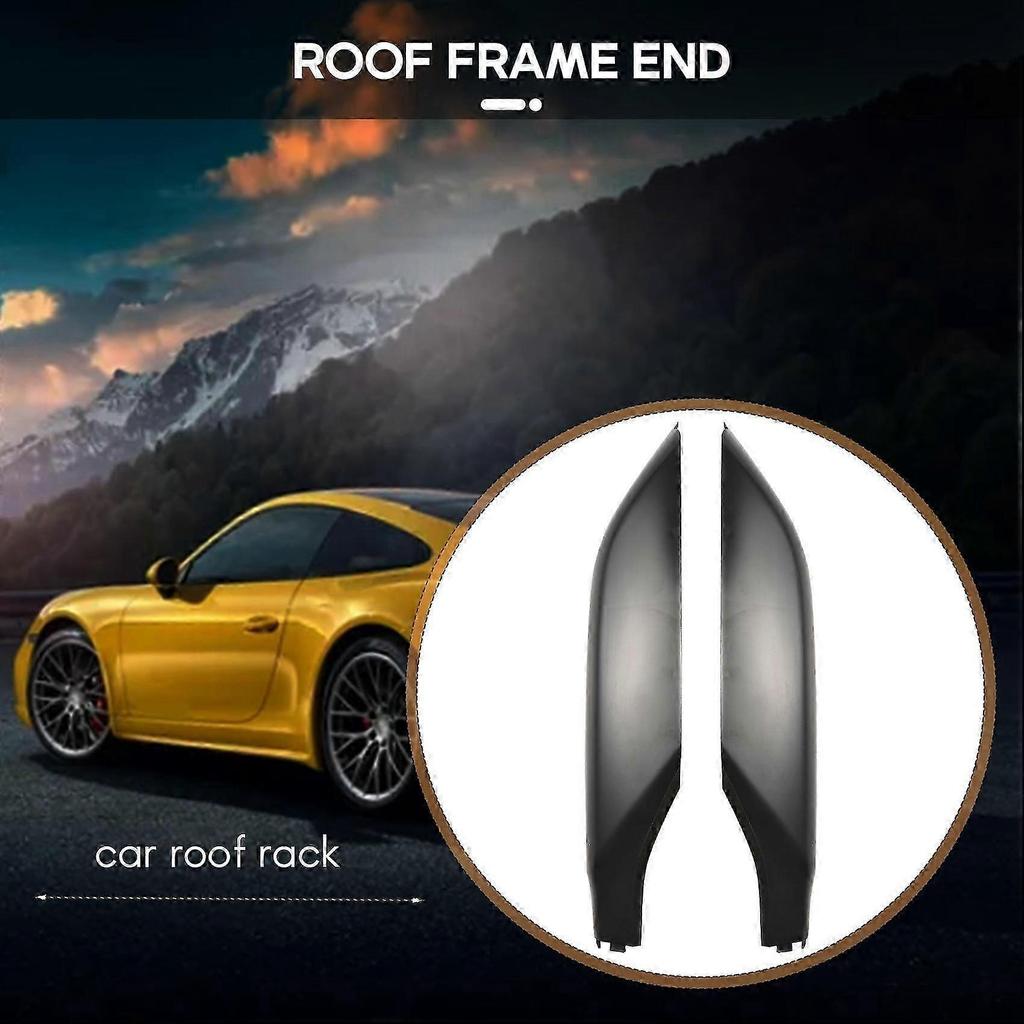4Pcs Car Roof Rack Cover Rail End Shell for Prado FJ150 10-19