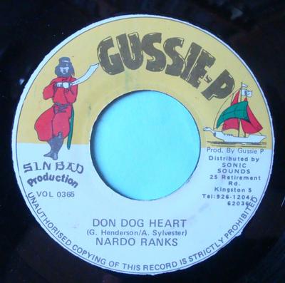 7-Zoll-Schallplatte NARDO RANKS Don Dog Heart VOL0365 Gussie P Record Jamaika Reggae Ska Dub Gebraucht