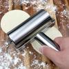 Stainless Steel Rolling Pin Non Stick Single Head Dumpling Rolling Pin Small Pastry Pizza Bakers Roller Culinary School
