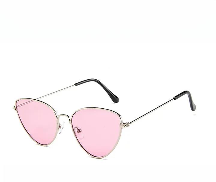 Classic Metal Cat Eye Sunglasses Women Vintage Glasses Mirror  Mujer Lentes  Mujer   Feminino
