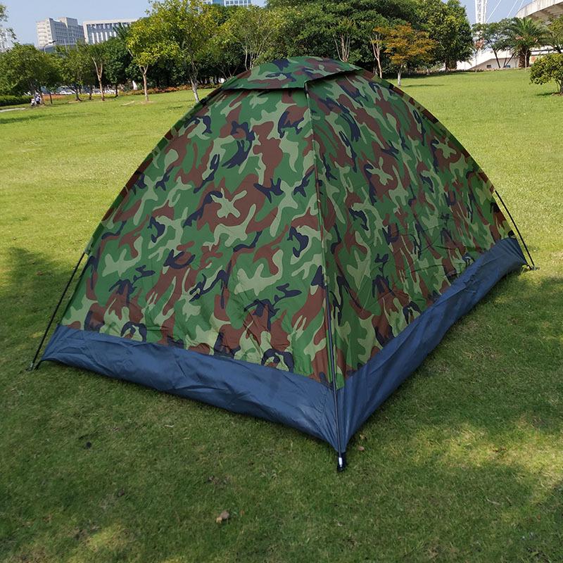 Doppel-Camouflage-Zelt: Winddicht, Sonnenschutz, für 2-3 Erwachsene - Ideal zum Angeln, Radfahren, in der Wildnis und für Indoor-Camping