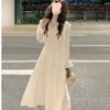 2026 Spring French-Inspired Ruffled Long Sleeve Dress: Chic & Elegant
