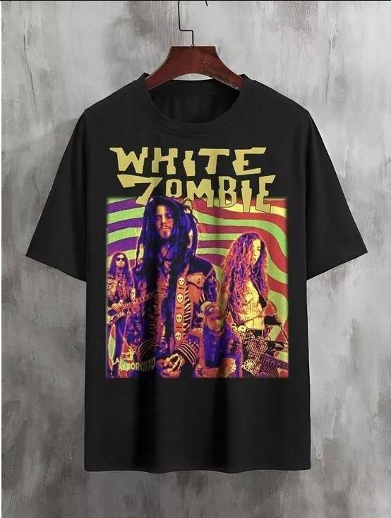 White Zombie Shirt Tee Unisex Short Sleeve T-shirt, Size S-4XL