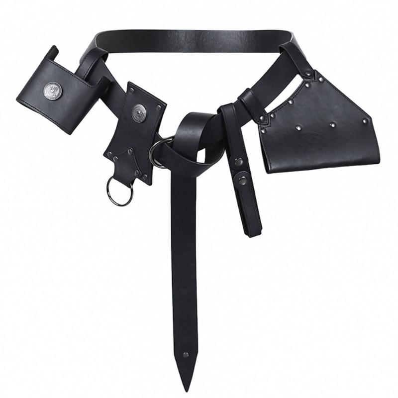 5 Piece Medieval Belt Set Costume Accessory For Role Play Cosplay