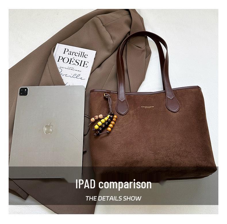 2025 Women's Versatile Retro Tote: Large-Capacity Underarm, Shoulder & Crossbody Bag