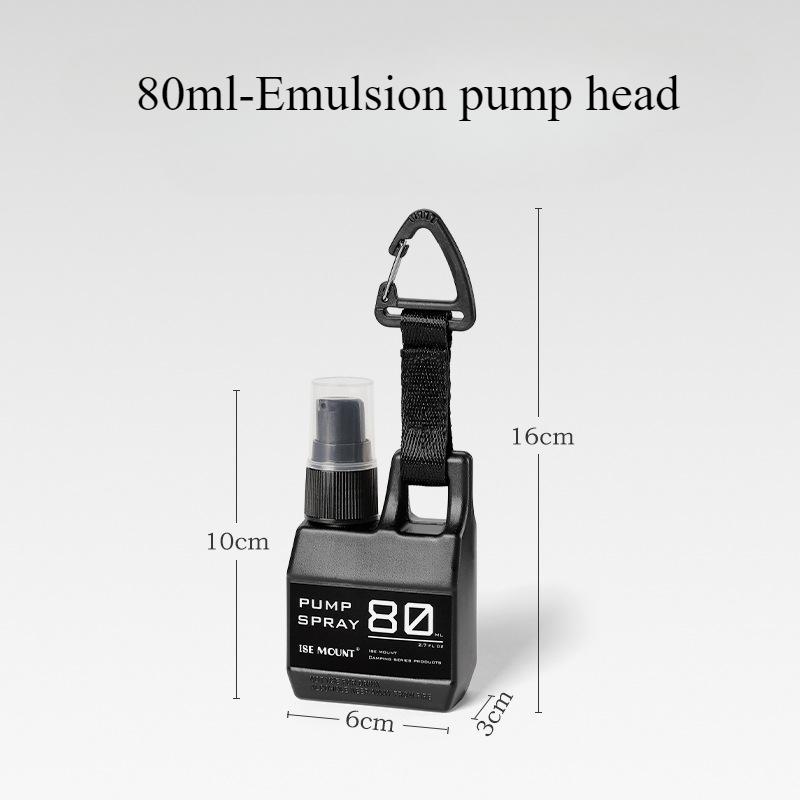 1Pc 80ml Empty Spray Bottle Plastic Outdoor Portable Hanging Liquid Container for Alcohol Sterilization Travel Accessories Tools