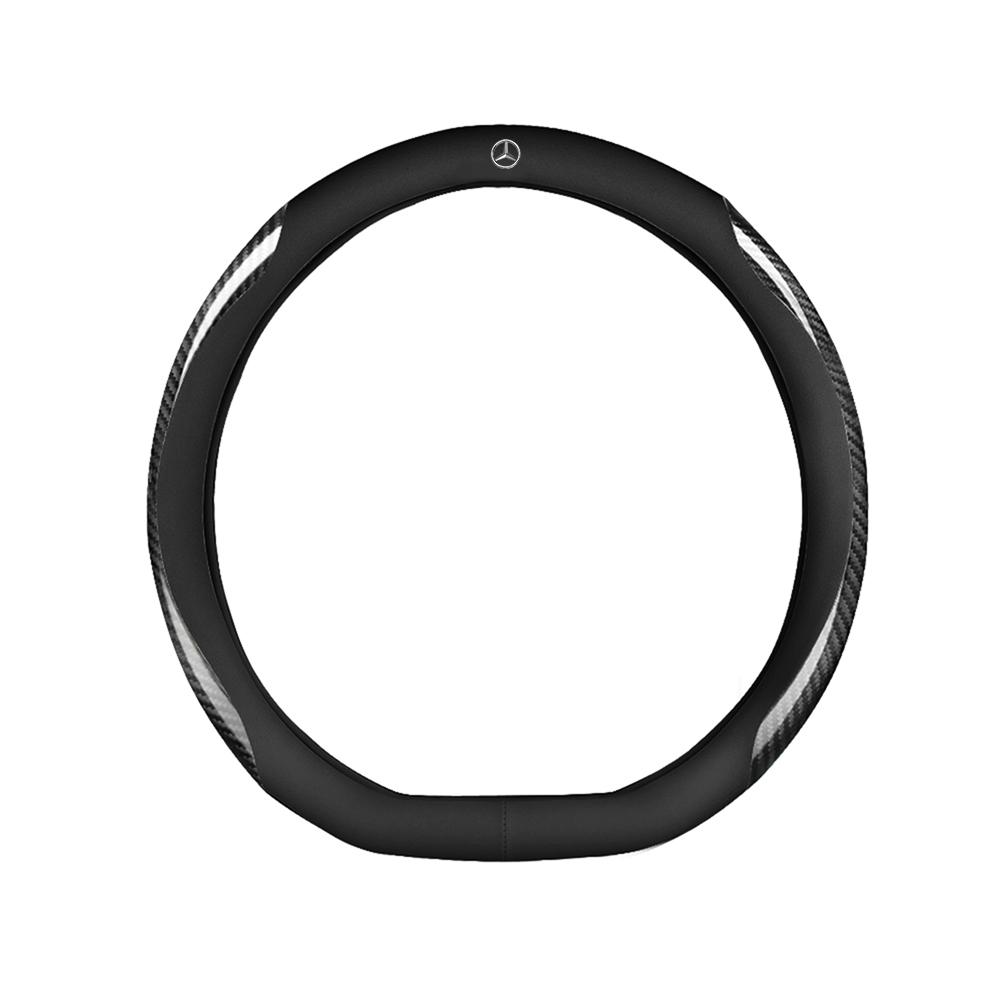 Universal Car Steering Wheel Non Slip Sweat Protector Cover Decoration For Mercedes Benz W204 W124 W201 W202 W205 GLA CLA AMG