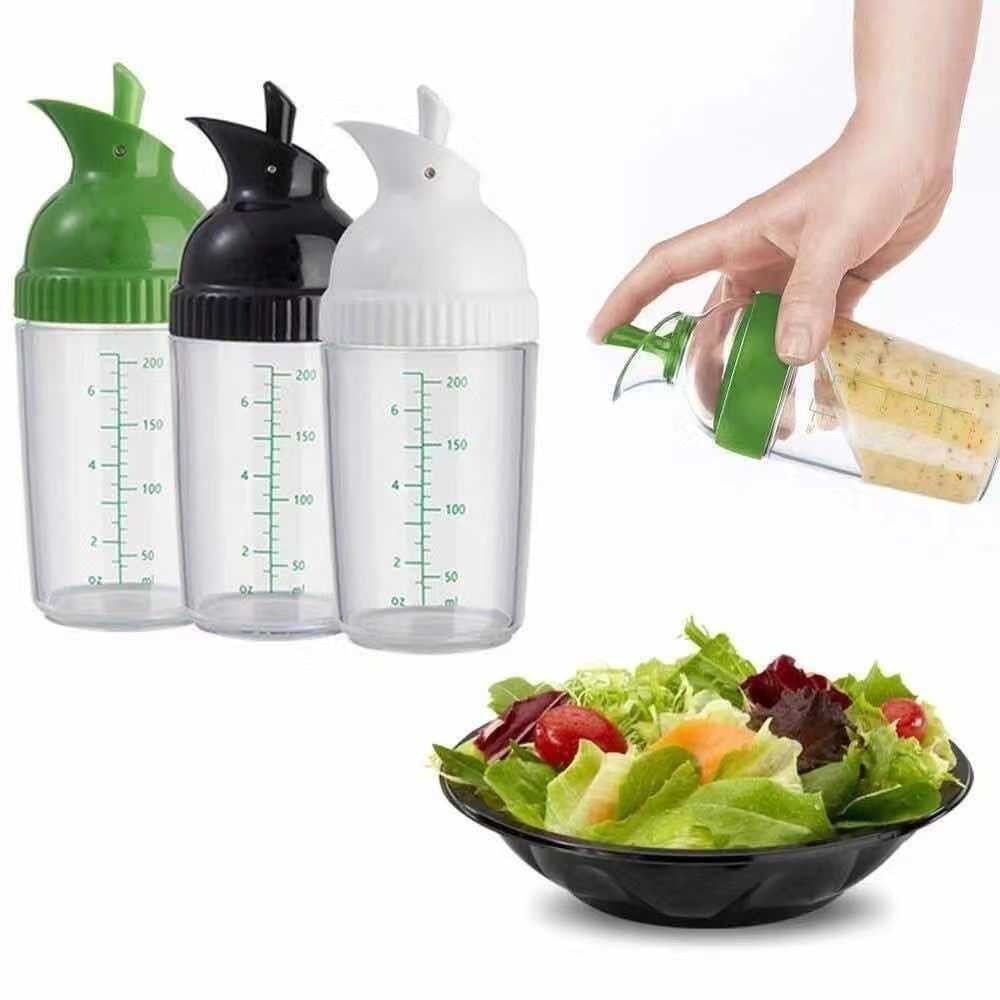 Plastic Salad Dressing Bottle Easy Grip Oil Bottle Universal Seasoning Bottle  Home